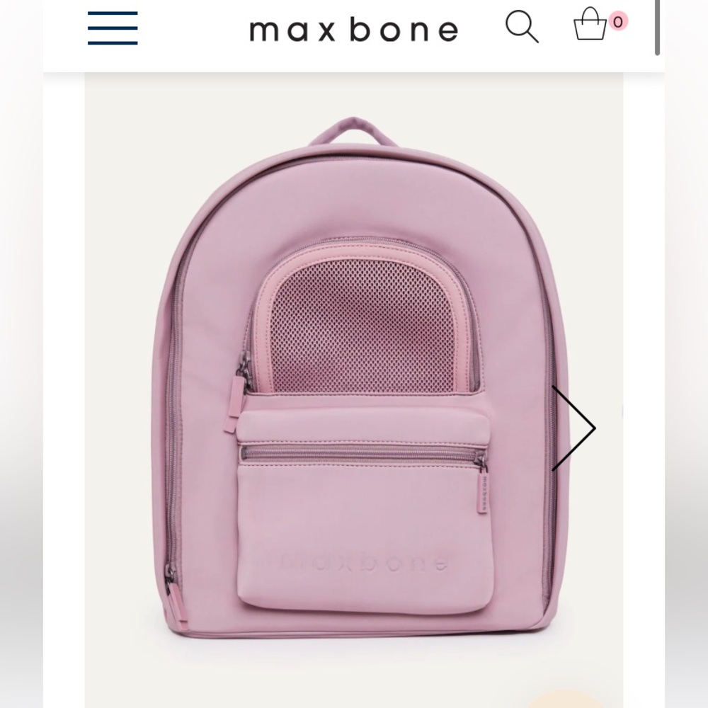 maxbone dog carrier backpack bag dusty mauve